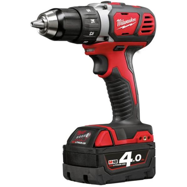 Bore-/skruemaskine Milwaukee M18 BDD-402C med batteri og oplader 
