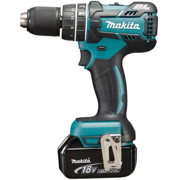 Slagbormaskin Makita DHP480RMJ med batteri og lader 