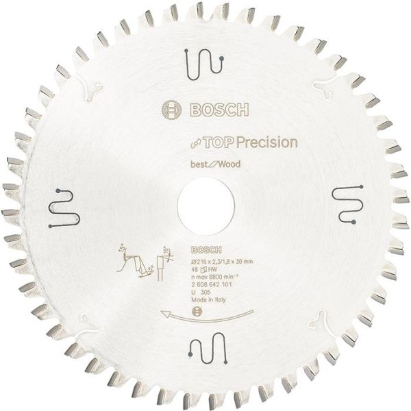 Sahanterä Bosch Top Precision Best for Wood 48T 