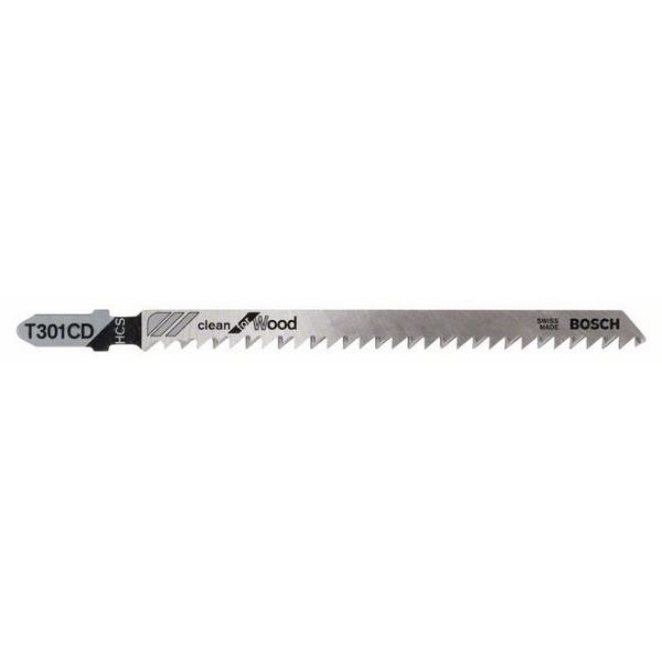Stiksavklinger Bosch Clean for Wood T301CD  117mm 3-pak