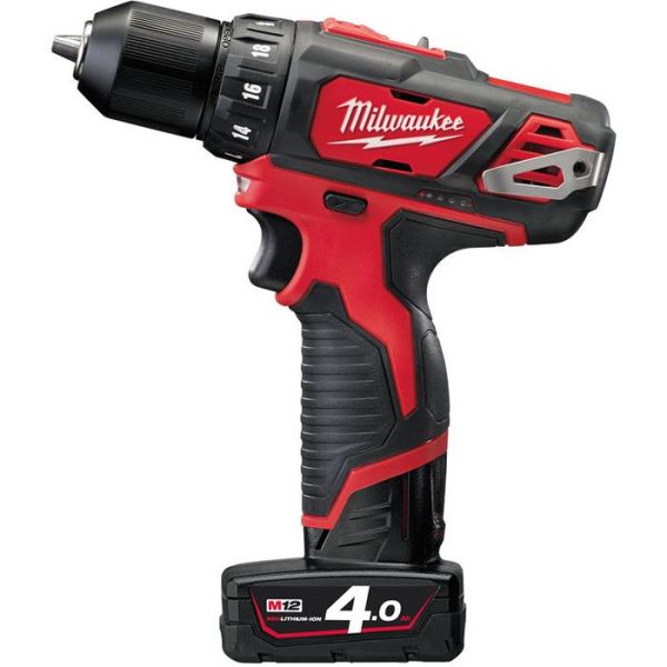 Skruemaskine Milwaukee M12 BDD-402C med batteri og oplader 