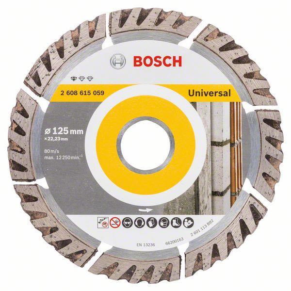 Diamantskæreskive Bosch Standard for Universal  125x22,23mm 1-pak