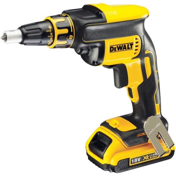 Gipsskruemaskine Dewalt DCF620D2 uden skruemagasin, med batteri og oplader 