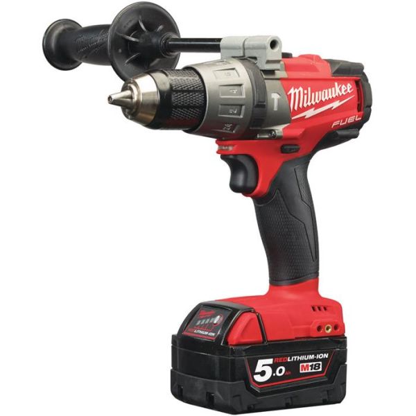 Slagskrutrekker Milwaukee M18 FPD-502XA med tilbehør, 5,0Ah-batterier, lader 
