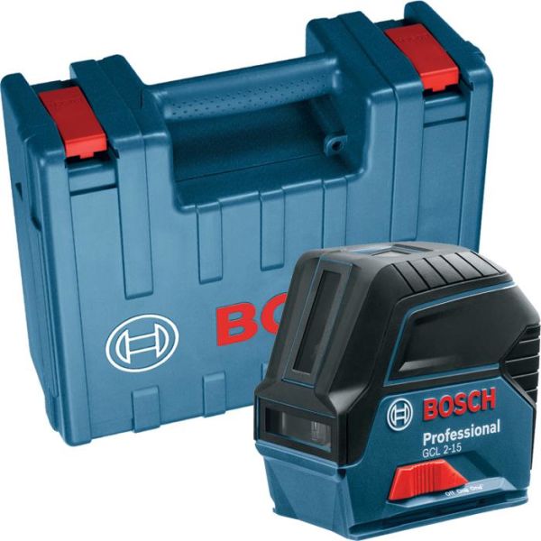 Korslaser Bosch GCL 2-15 med hård plastväska 