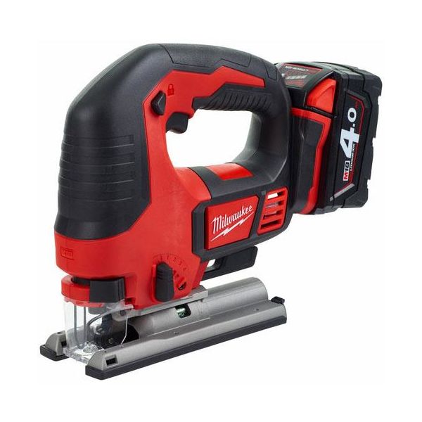 Stiksav Milwaukee M18 BJS-402C med batteri og oplader 