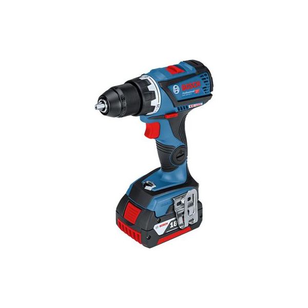Skruvdragare Bosch GSR 18V-60 C med modul, 5,0Ah batterier och laddare 