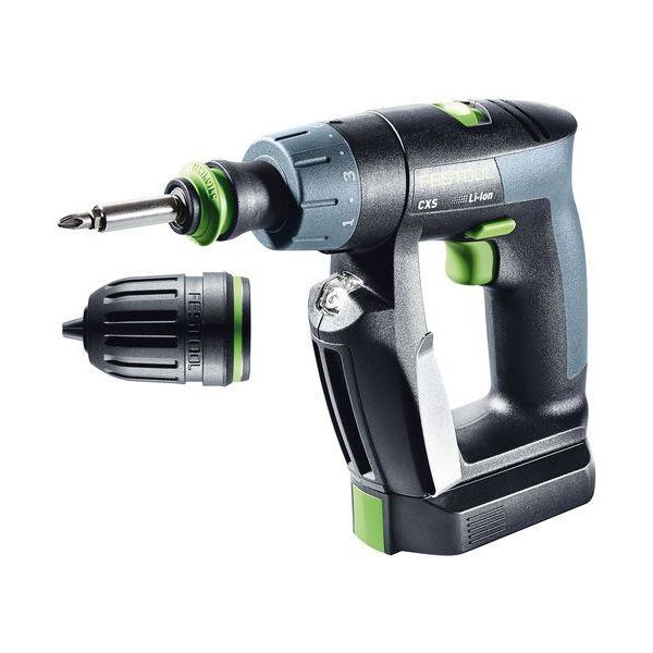 Skruvdragare Festool CXS Li 2,6-Plus med 2,6Ah batterier och MXC-laddare