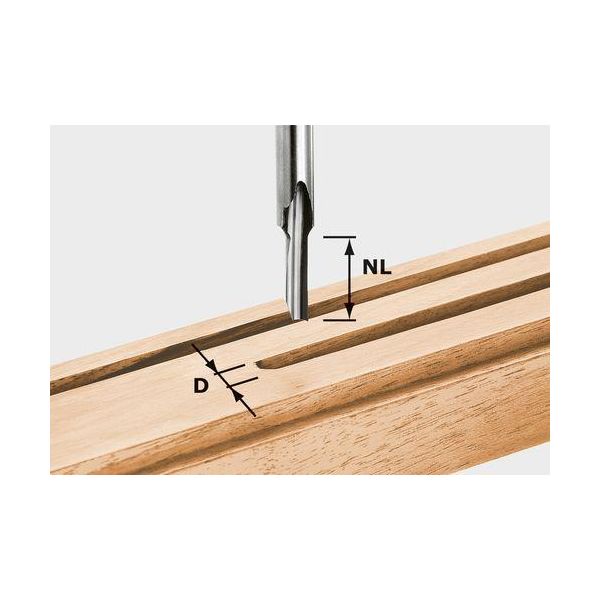 Notfræser Festool HS S8 D 5/12 8mm spindel 