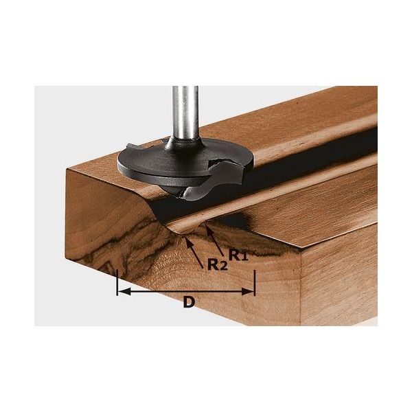 Profilfræser Festool HW S8 D42/13/R6+12 8mm spindel 