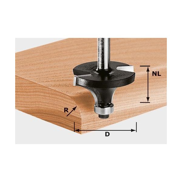 Afrundingsfræser Festool HW S8 D19,1/R3 KL 8mm spindel 