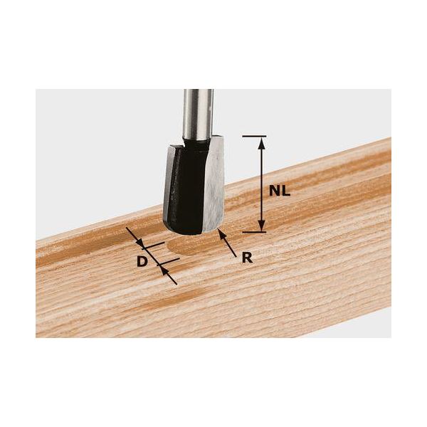 Fræserjern Festool HW S8 R5 8mm spindel 