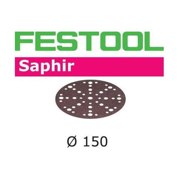 Sandpapir Festool STF D150 SA 150mm, 48-hullers, 25-pak P24