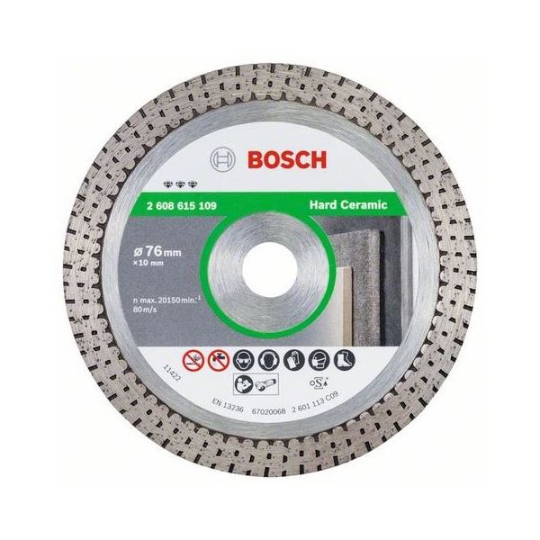 Timanttikatkaisulaikka Bosch Best for Hard Ceramic  76x10mm