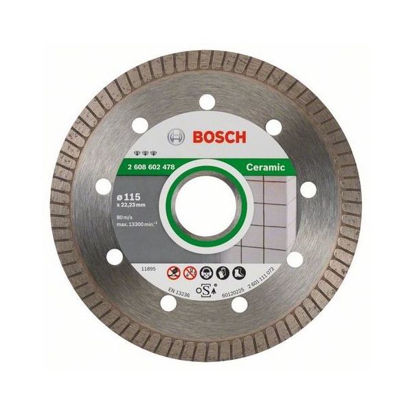 Diamantskæreskive Bosch Best for Ceramic Extraclean Turbo  115x22,23mm