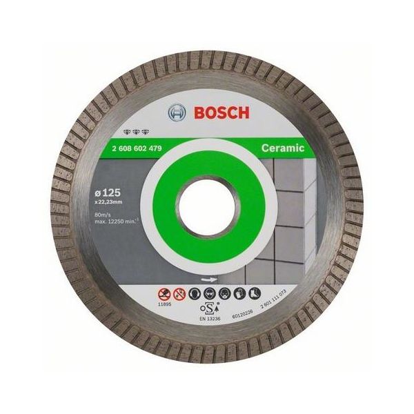 Timanttikatkaisulaikka Bosch Best for Ceramic Extraclean Turbo  125x22,23mm