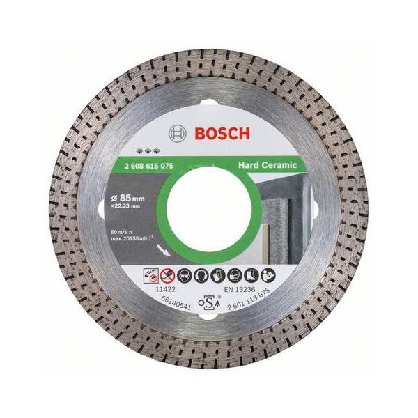 Timanttikatkaisulaikka Bosch Best for Hard Ceramic  85x22,23mm
