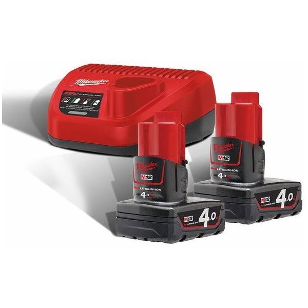 Opladningspakke Milwaukee M12 NRG-402  