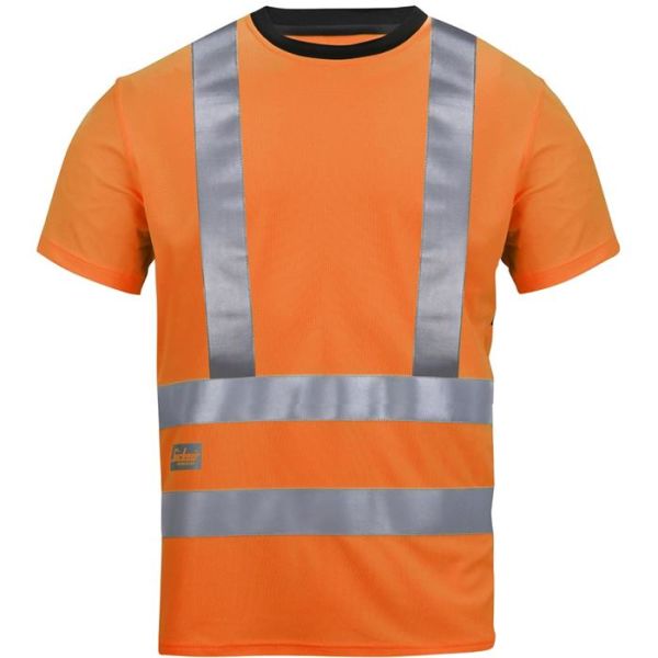 T-skjorte Snickers Workwear 2543 varsel, oransje L