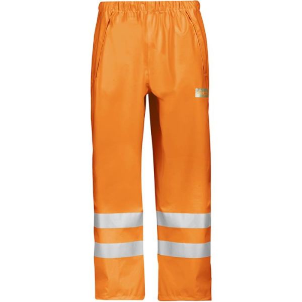 Regnbukse Snickers 8243 varsel, oransje Str. XXL