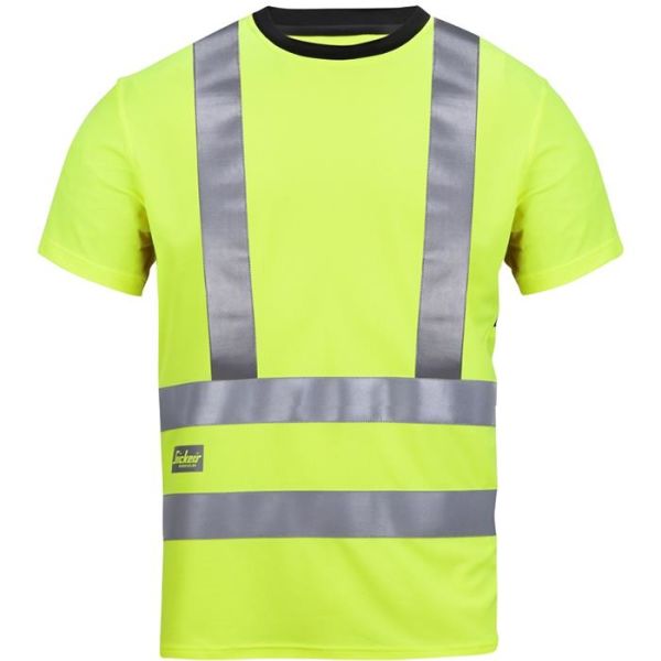 T-shirt Snickers Workwear 2543 varsel, gul M