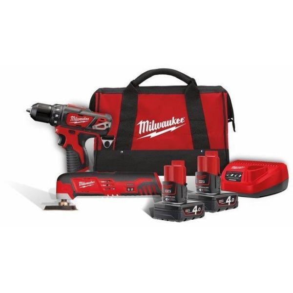 Værktøjspakke Milwaukee M12 BPP2D-402B  