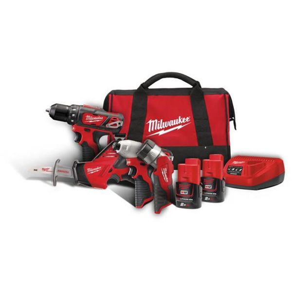 Værktøjspakke Milwaukee M12 BPP4A-202B  