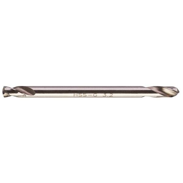 Metalbor Milwaukee HSS G dobbeltsidet, pakke med 10 stk 3,2 mm