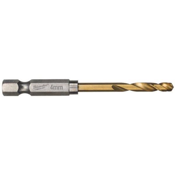 Metalbor Milwaukee SHOCKWAVE Red Hex HSS-G TIN 2-pak 4 mm