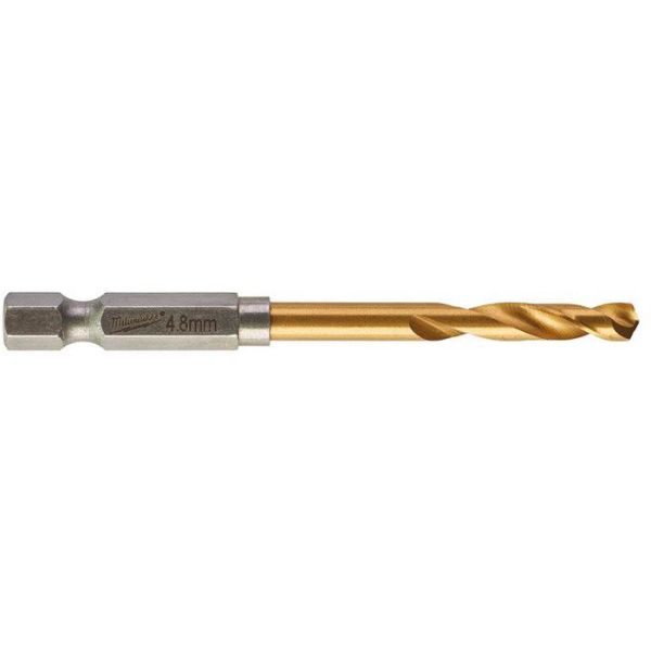 Metalbor Milwaukee SHOCKWAVE Red Hex HSS-G TIN 1-pak 4.8mm