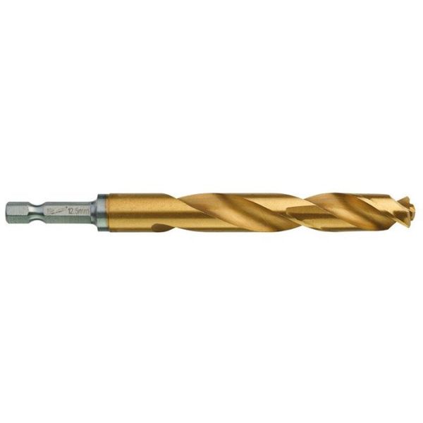 Metalbor Milwaukee SHOCKWAVE Red Hex HSS-G TIN 1-pak 12.5mm