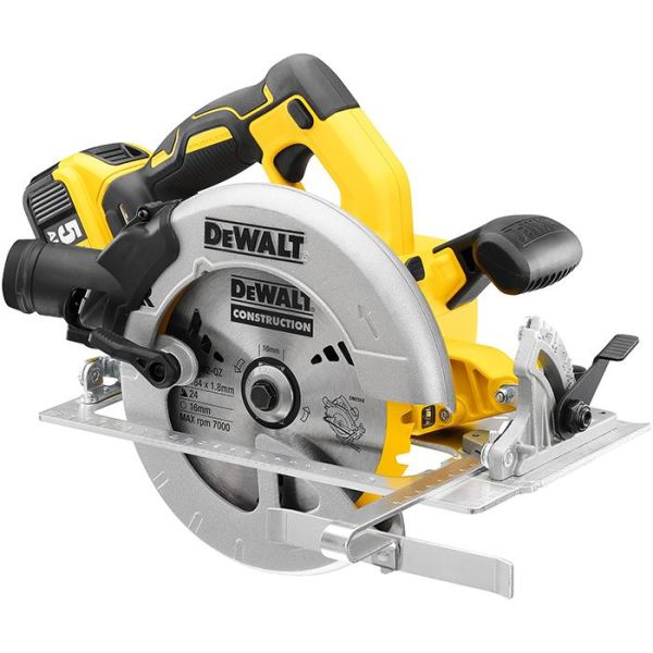 Rundsav Dewalt DCS570P2 med batteri og oplader 