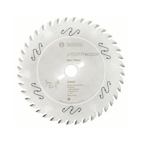 Savklinge Bosch Top Precision Best for Wood 40T 250 mm 40 T