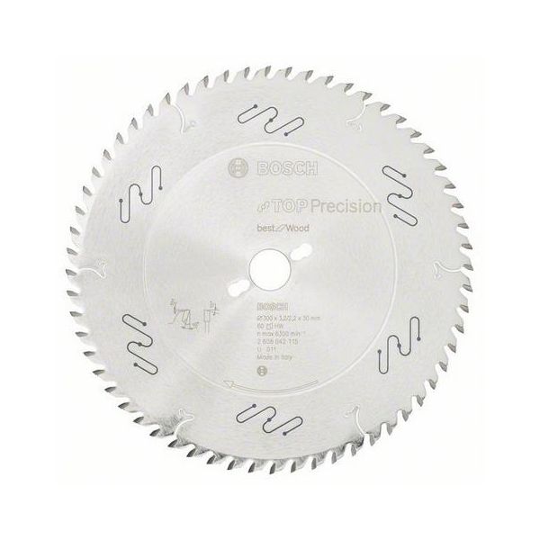 Savklinge Bosch Top Precision Best for Wood 60T 300 mm 60 T