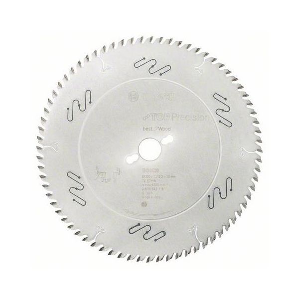 Savklinge Bosch Top Precision Best for Wood 72T 300 mm 72 T