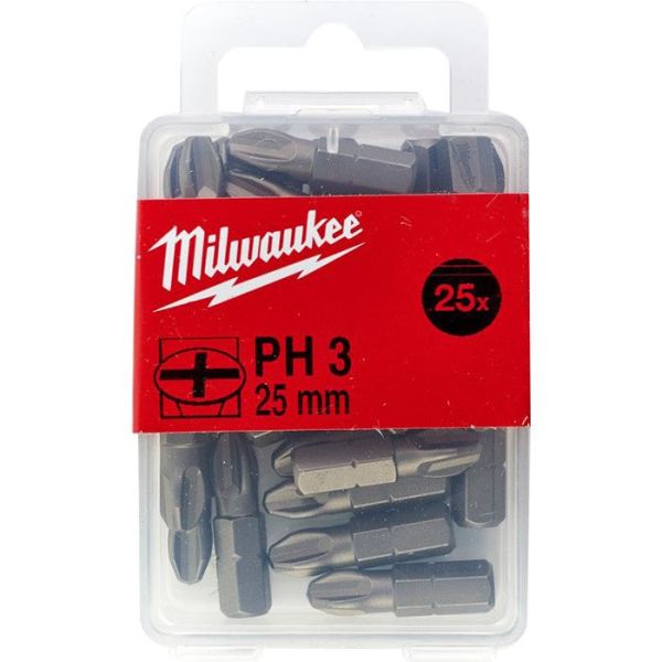 Bits Milwaukee PH3 25-pakning 25 mm