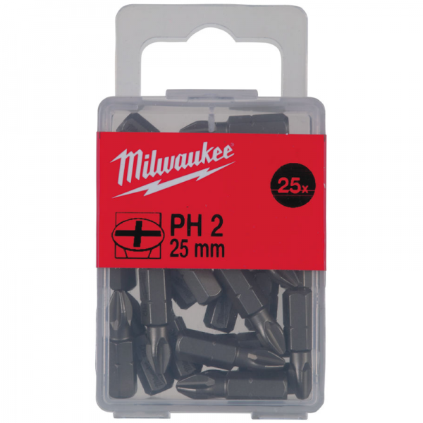 Ruuvikärki Milwaukee PH2 25 kpl:n pakkaus 25 mm