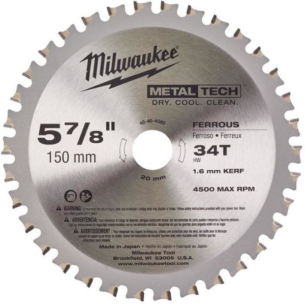 Savklinge Milwaukee 48404080 150x20mm, 34T 