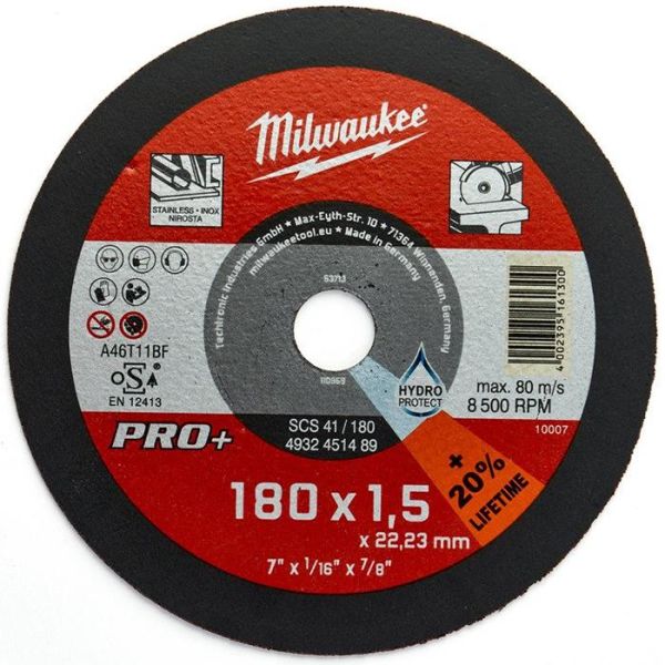 Kappeskive Milwaukee SCS 41 PRO+  180x1,5 mm