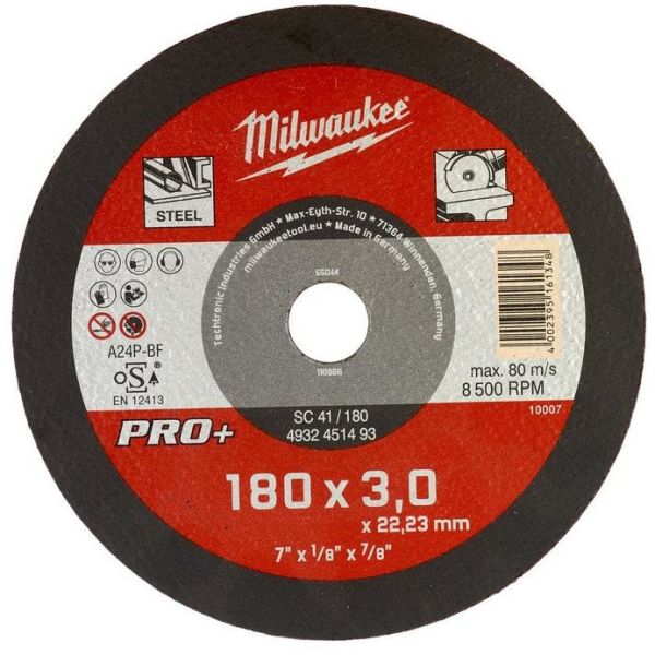 Skæreskive Milwaukee SCS 41 PRO+  180x3 mm