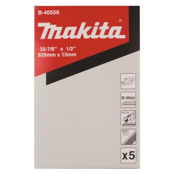 Bandsågsblad Makita B-40559 5-pack, 18T 