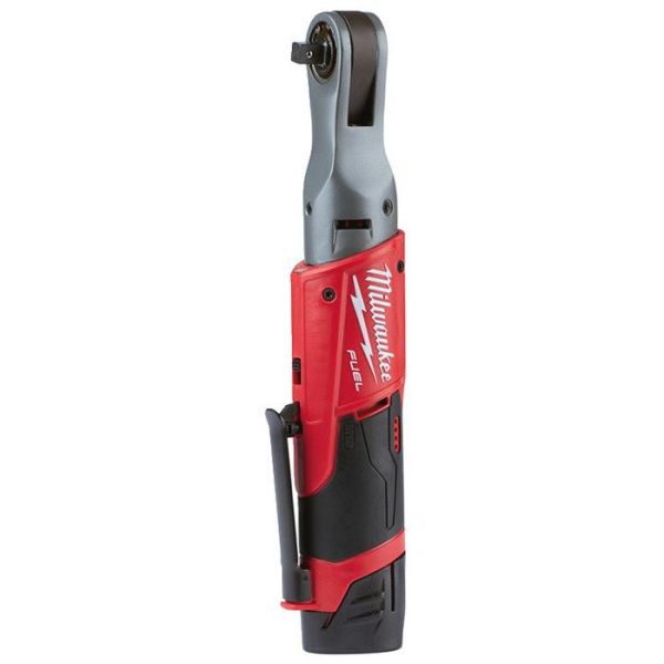 Skraldenøgle Milwaukee M12 FIR38-201B med batteri og oplader 