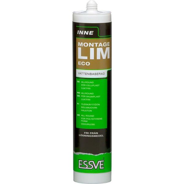 Asennusliima ESSVE Eco väritön 300 ml