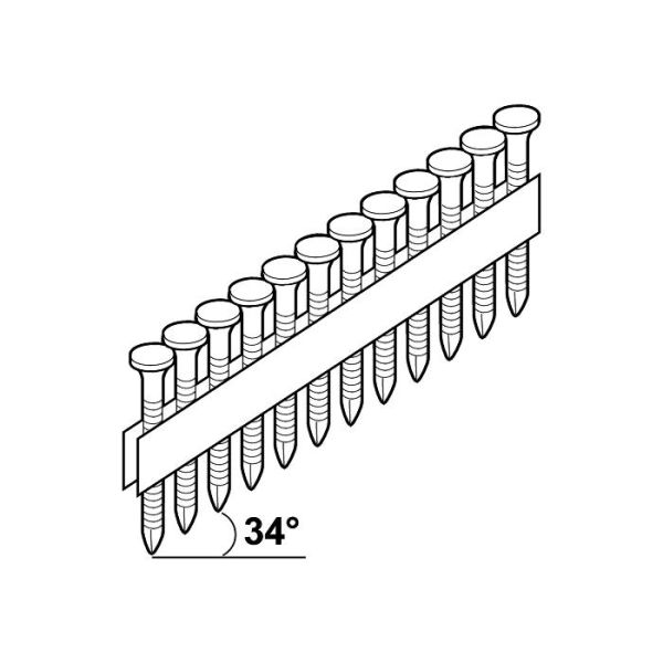 Kamsøm ESSVE FZV 34°, pakke med 1200, 4,0x40mm 