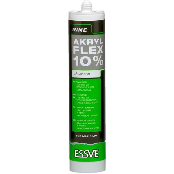 Akryyli ESSVE FLEX 10% valkoinen 300 ml