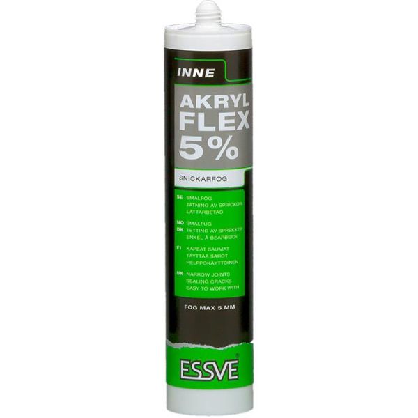 Akryyli ESSVE FLEX 5% valkoinen 300 ml