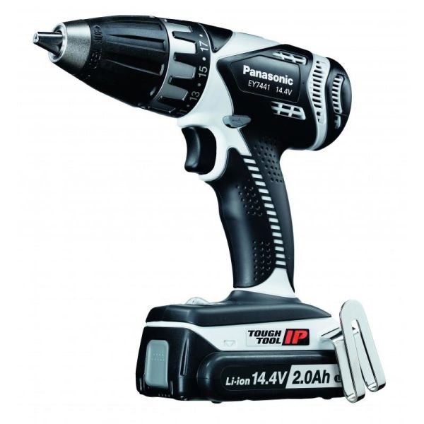 Bore-/skruemaskine Panasonic EY744LFA32 med batteri og oplader 