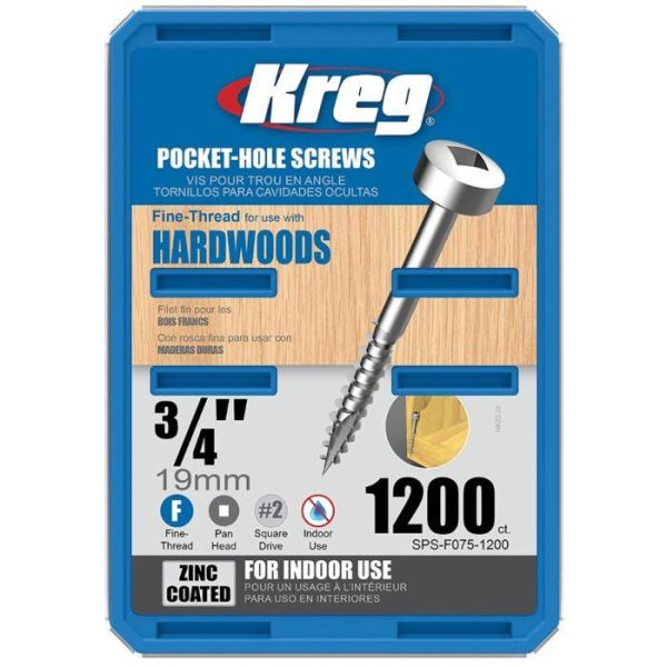 Ruuvi Kreg SPS-F075-1200 19 mm 1200 kpl:n pakkaus