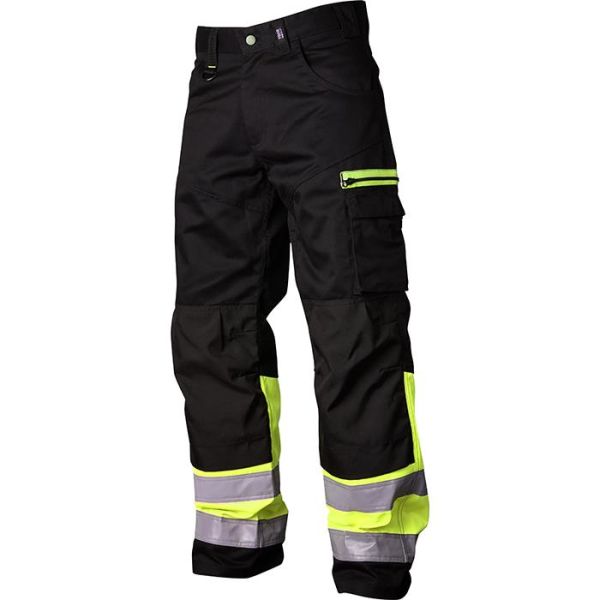 Vyötäröhousut Vidar Workwear V500551C056 musta/keltainen Musta/Keltainen C56