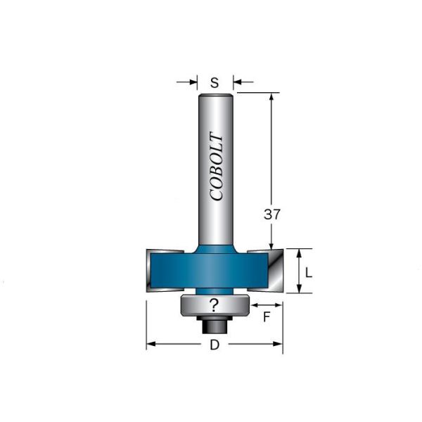 Falsfræser Cobolt 212-004 L=4 D=32 S=8 